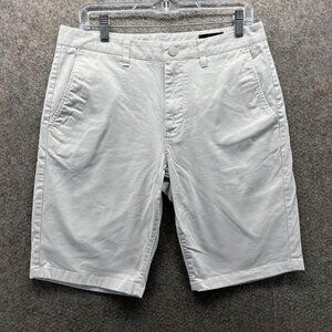 Bonobos Shorts Mens 32 Gray Stretch Chino Flat Front Casual 11 Inseam Summer